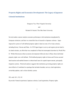 Property Rights and Economics Development