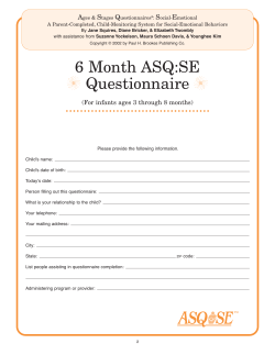 ASQ-SE 6 months