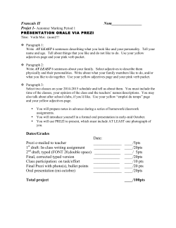 Francais II Nom_______________ Dates/Grades Date