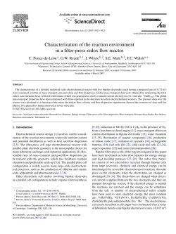 Characterization of the reaction environment in a