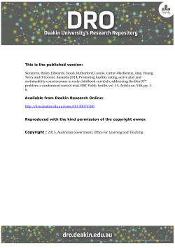 This is the published version: Skouteris, Helen - DRO