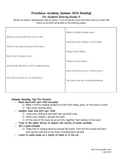 Annotated Bibliography for Parents