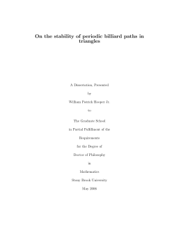 On the stability of periodic billiard paths in triangles