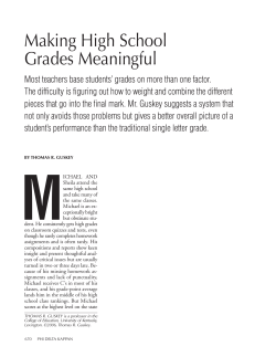 Making High School Grades Meaningful