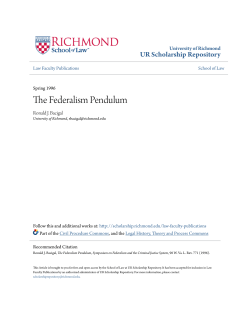 The Federalism Pendulum
