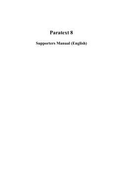Paratext 8 - LingTran.net