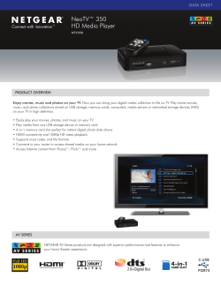 NeoTV™ 350 HD Media Player