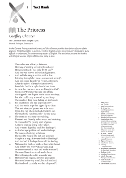 The Prioress - onlineCORTESclassroom