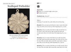 Scalloped Potholder - Priscilla`s Crochet