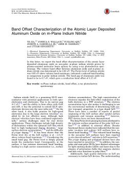 Band Offset Characterization of the Atomic Layer