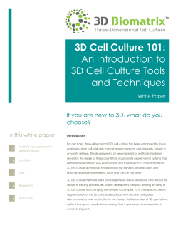 3D Cell Culture - Volt Tecnologia