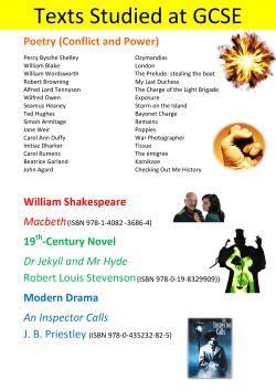 Poetry (Conflict and Power) William Shakespeare 19