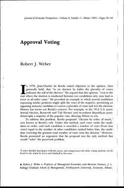 Approval Voting - High Point University