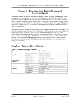 Chapter 5 &ndash; Complexes: Area-Specific