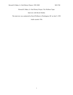 Howard H. Baker Jr. Center for Public Policy