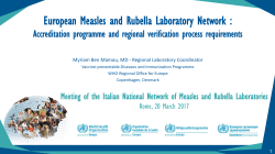 European Measles and Rubella Laboratory Network