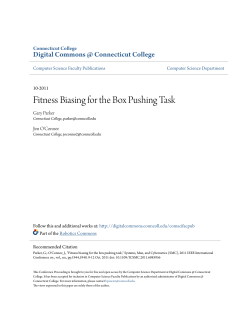 Fitness Biasing for the Box Pushing Task