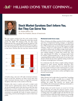 Stock Market Gyrations Don`t Inform You, But They
