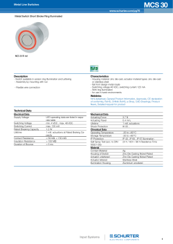 MCS 30 - Metal Line Switches