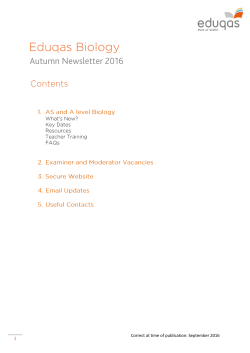 Autumn Newsletter pdf | AS/A level