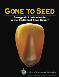 Gone to Seed - Union of Concerned Scientists