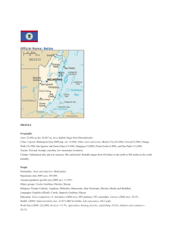 Official Name: Belize