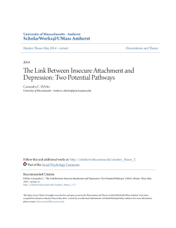 The Link Between Insecure Attachment and Depression: Two