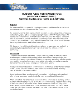 OUTDOOR PUBLIC NOTIFICATION SYSTEM (OUTDOOR