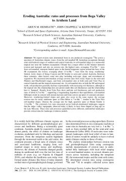 Eroding Australia: rates and processes from Bega Valley to Arnhem