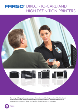direct-to-card and high definition printers