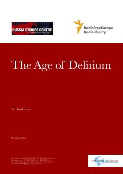 The Age of Delirium - Henry Jackson Society