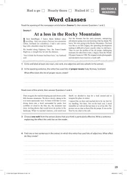 Higher Revision Workbook - Word classes