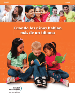 Cuando los ni&ntilde;os hablan m&aacute;s de un idioma