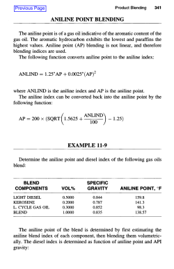 ANILINE POINT BLENDING V iuo / EXAMPLE 11-9