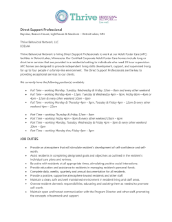 Detroit Lakes, MN - Thrive Behavioral Network LLC