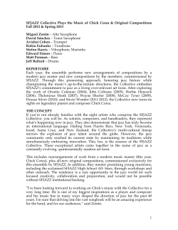 SFJAZZ Collective Bio