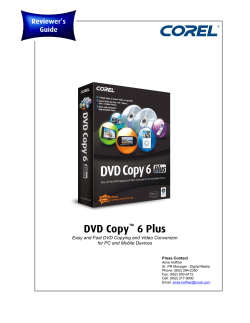 DVD Copy&trade; 6 Plus - Corel Corporation