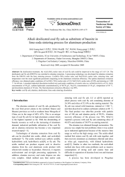 Alkali desilicated coal fly ash as substitute of bauxite in lime