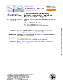 A Novel Mechanism of Complement Inhibition Unmasked by a Tick