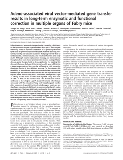 Adeno-associated viral vector-mediated gene transfer