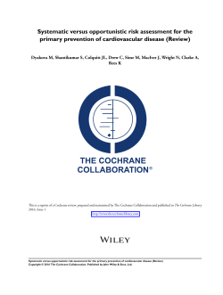 Systematic versus opportunistic risk assessment for the primary