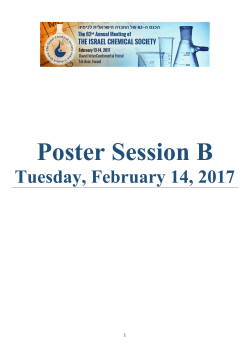 Poster Session B - ICS 82 Annual Meeting