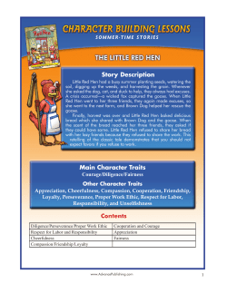Story Description Main Character Traits Contents
