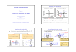 ME 306 Fluid Mechanics II Part 2 Viscous Flow over Immersed Bodies