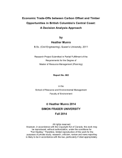 Economic Trade-Offs between Carbon Offset and Timber