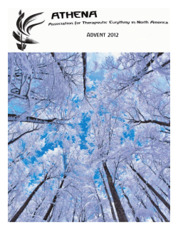 Fall 2012 - Therapeutic Eurythmy