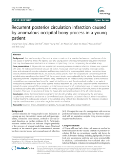 Recurrent posterior circulation infarction caused by anomalous