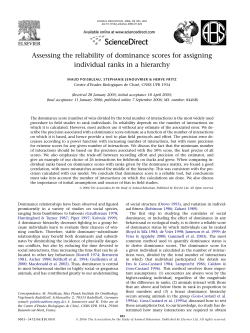 Assessing the reliability of dominance scores for assigning