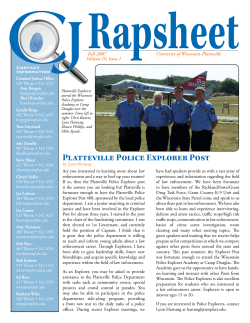 Platteville Police Explorer Post