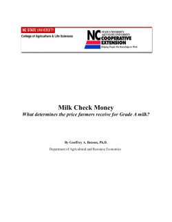 Milk Check Money: What Determines The Price Farmers Receive